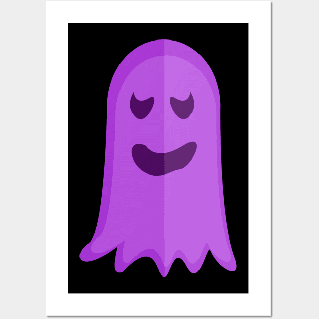 Sad Purple Ghost Wall Art by americanauthors